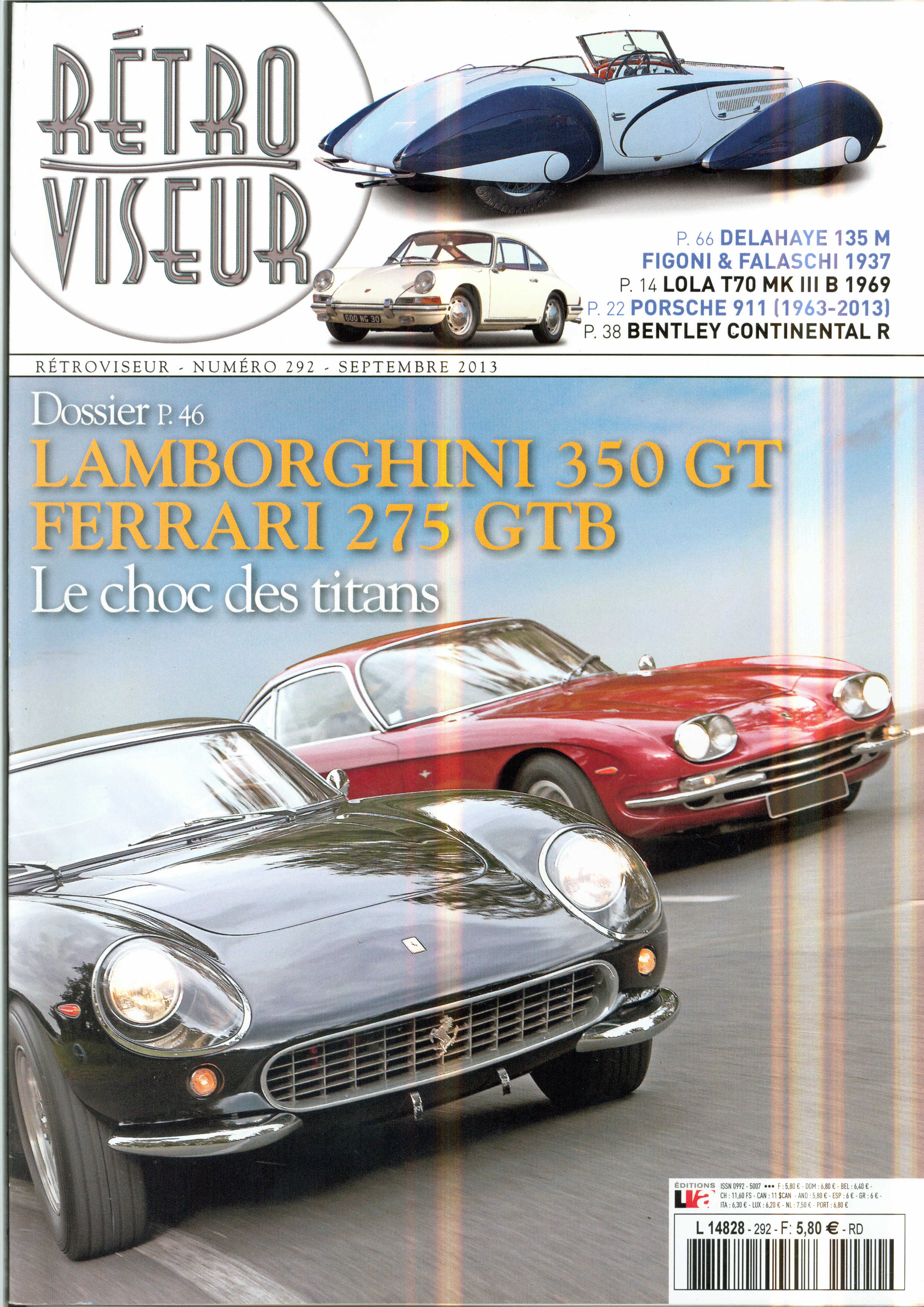 RETROVISEUR numéro 292 septembre 2013